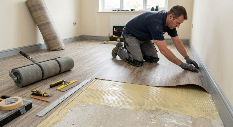 Sheet Linoleum Installation in Preston, CT