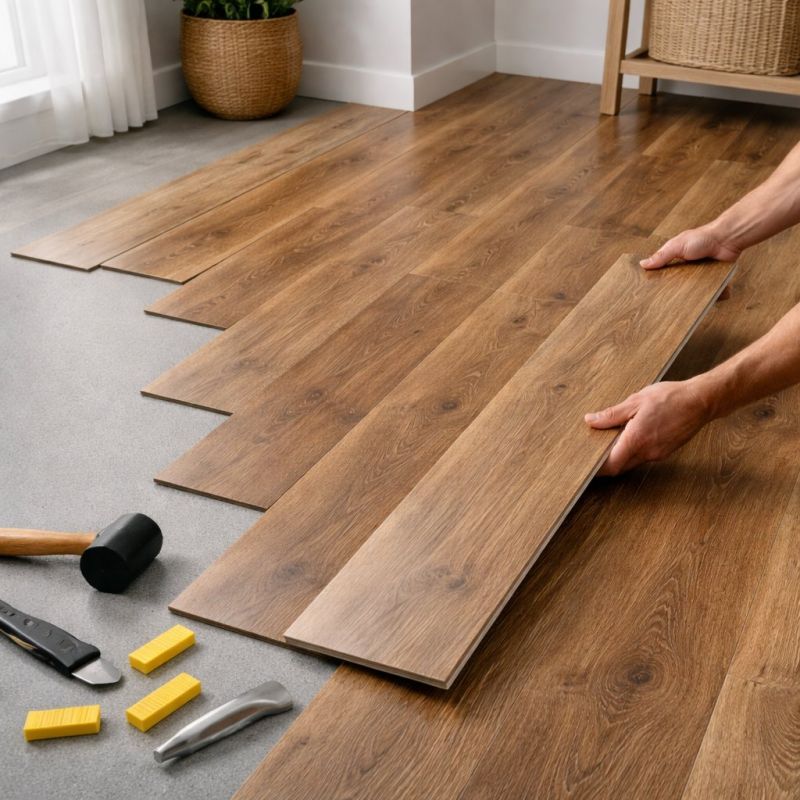 Vinyl Plank Floor Installation in Groton, CT